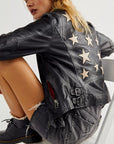 Christy Leather Jacket Black