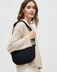 Ethereal Woven Neoprene Bag Black