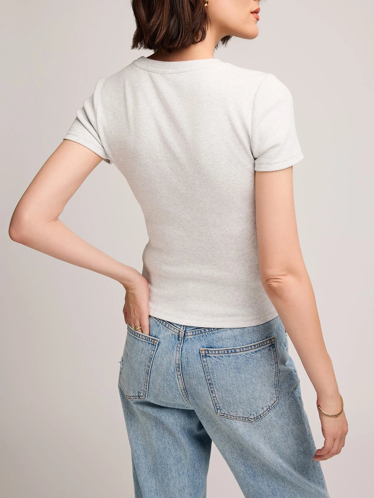 Gentle Fawn Ribbed Tee fitted women’s top