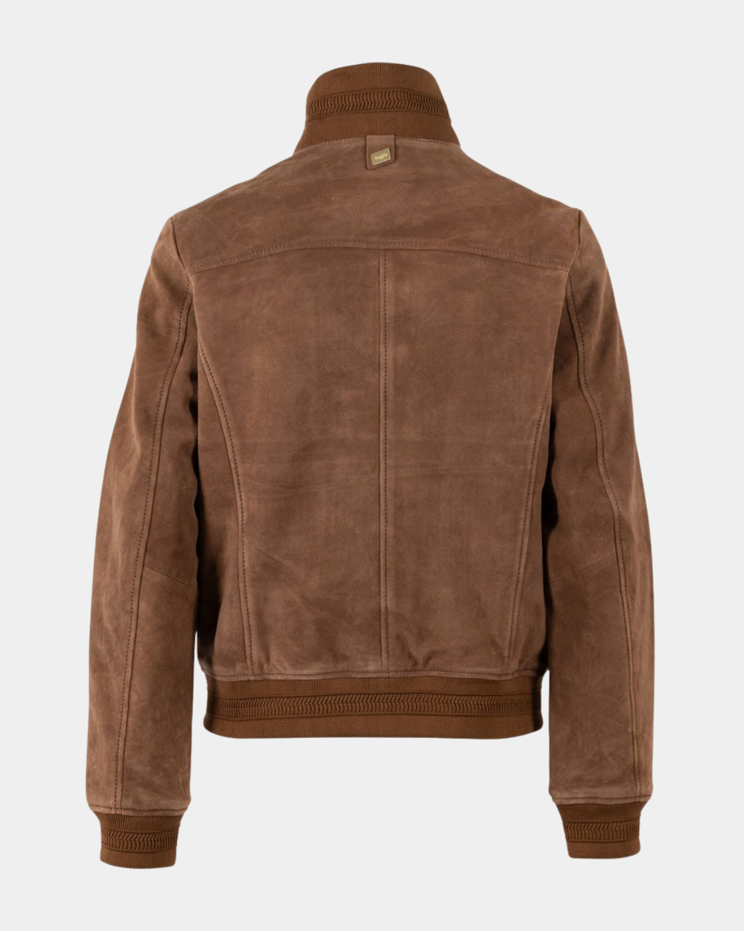 Back view of the Mauritius Darija Suede Jacket in Whiskey