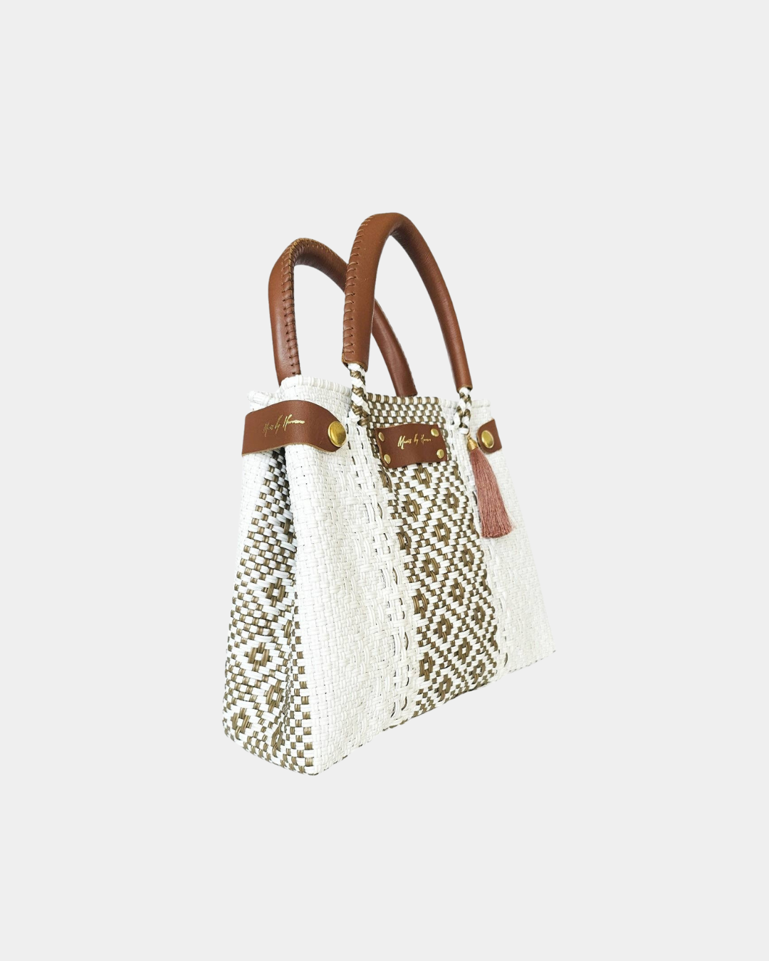 Mini gold sustainable crossbody bag by Mavis by Herrera