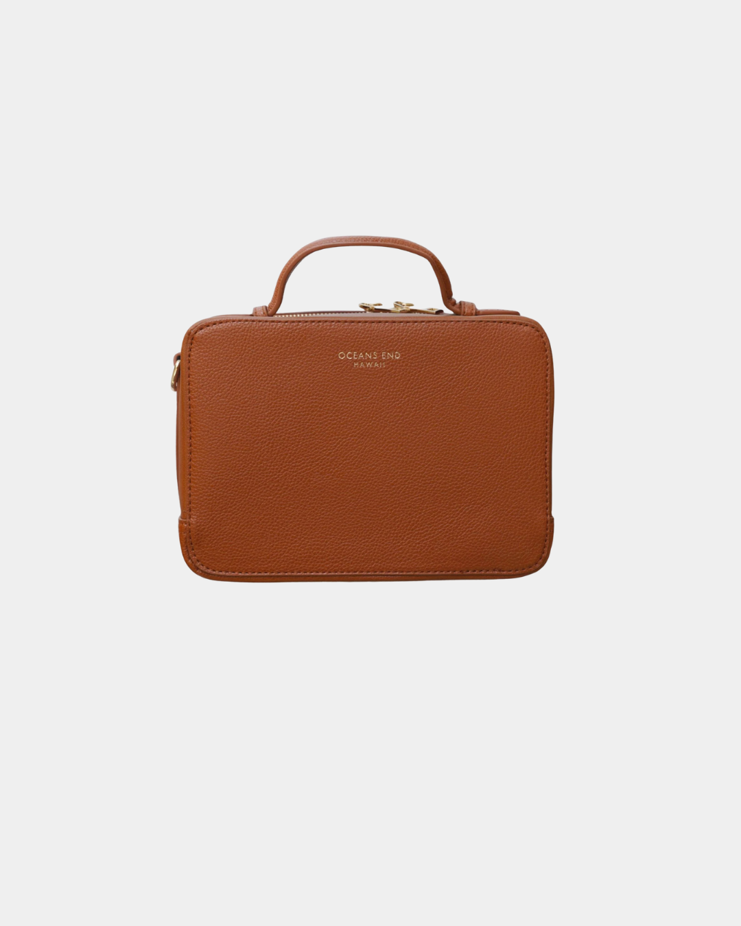 Oceans End Chanelle Crème handbag in vegan leather with embossed hibiscus design