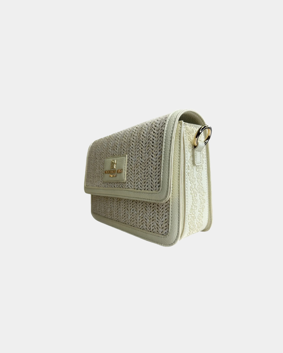 Oceans End Giovanni crossbody bag with embossed Pikake lei detail