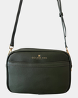Oceans End Justine crossbody bag emerald close-up detail