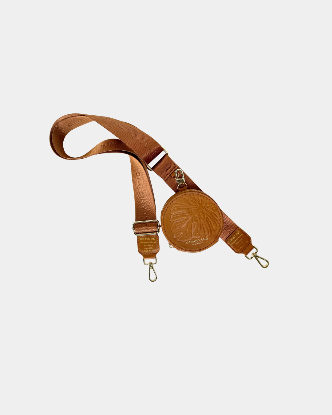 Oceans End Luxe interchangeable handbag strap with detachable coin purse