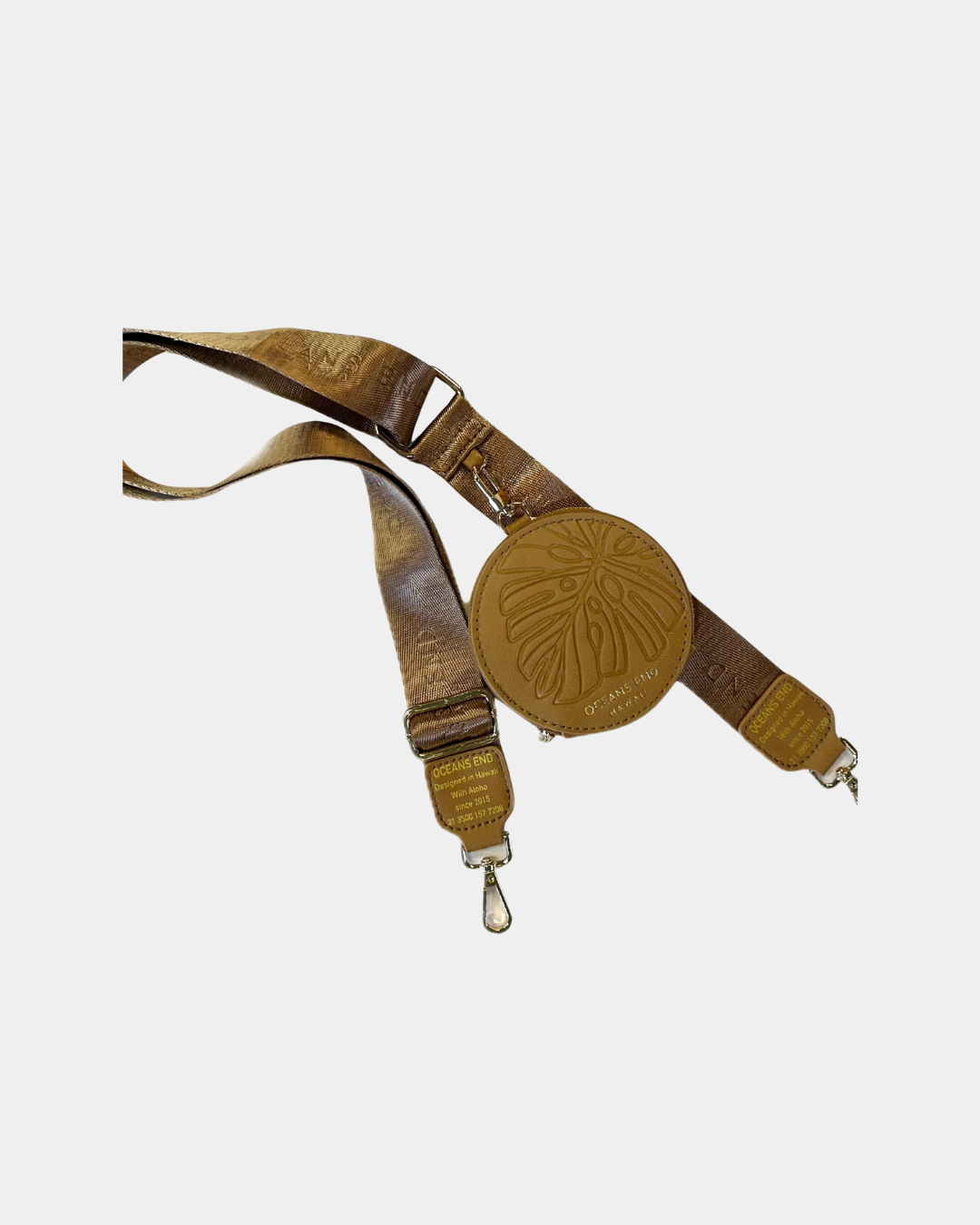 Oceans End Luxe interchangeable handbag strap with detachable coin purse