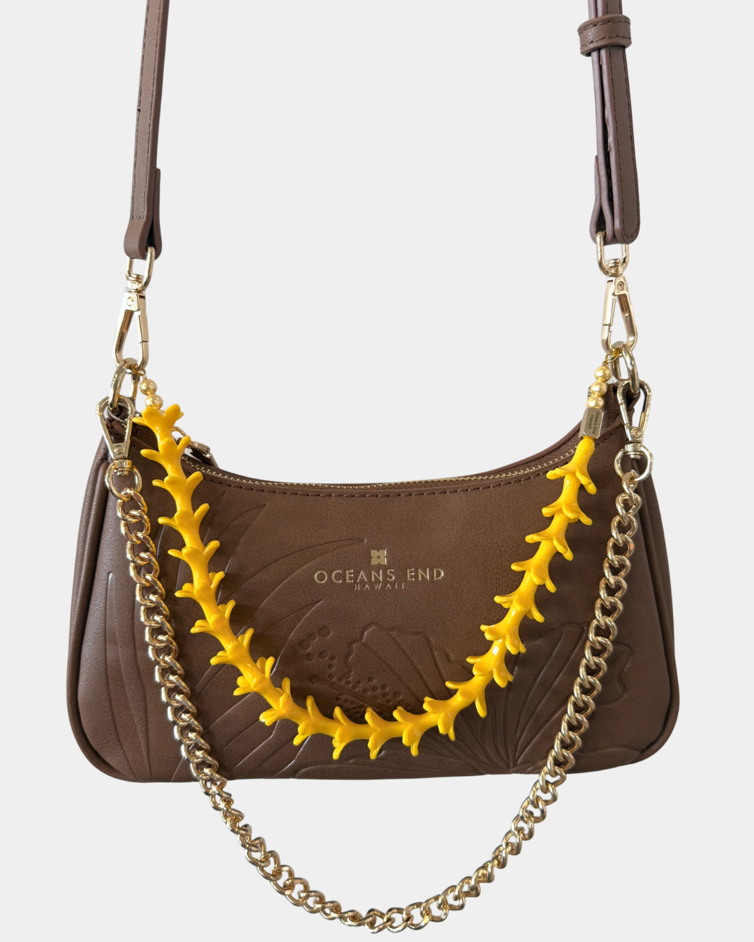 Oceans End Shylynn convertible handbag and crossbody bag in vegan leather designed in Hawaii