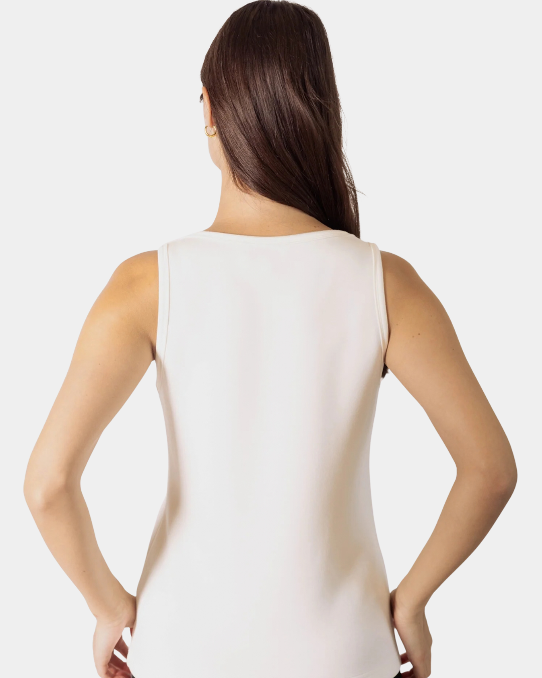 Back view of the P.CILL Ada Tank Top in Ivory