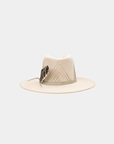 Back view of the Petra Savage Sutton Rancher Crown Hat showing the crown detailing