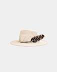 Petra Savage Sutton Rancher Crown Hat with feather detail