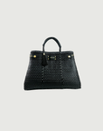 Sustainable luxury black handbag by Mavis by Herrera