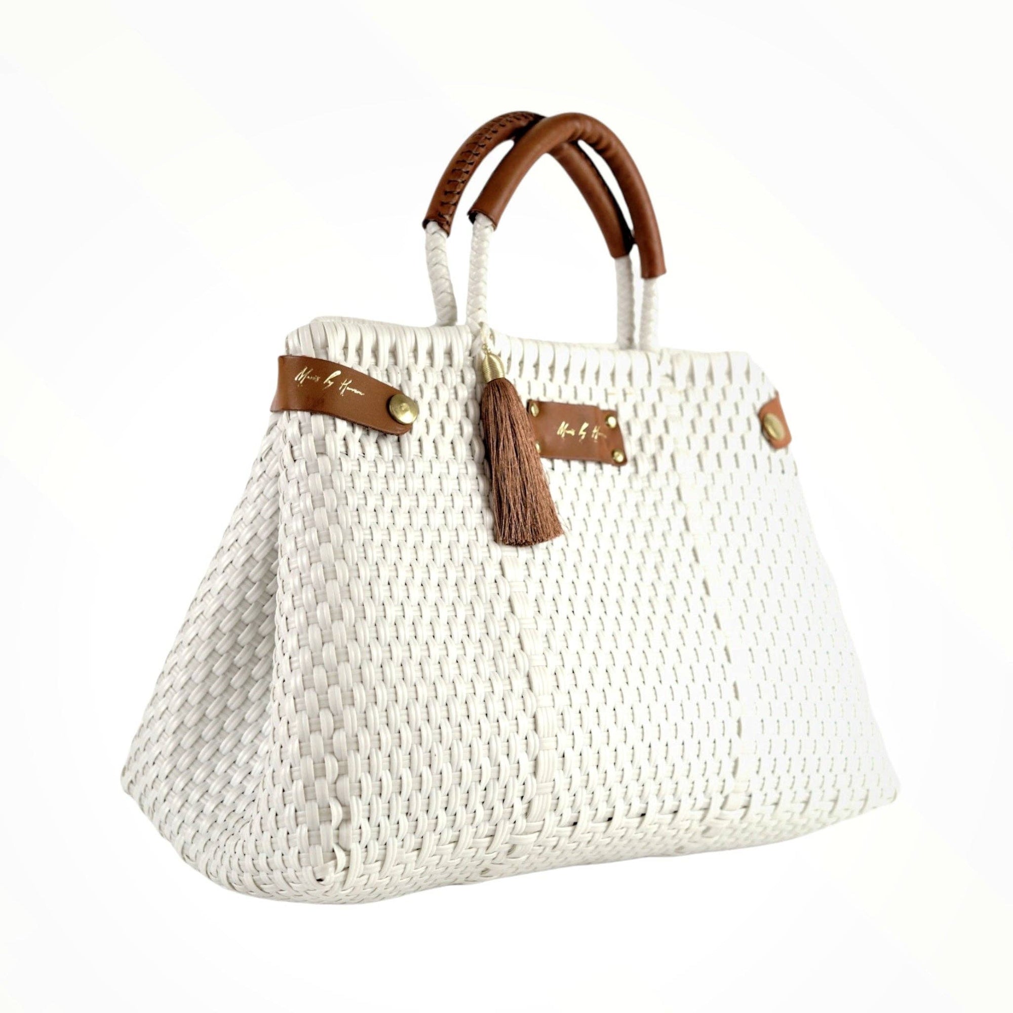 Less Pollution Convertible Handbag - White Essence - The Flaunt
