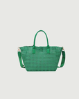 Solstice Medium  Hand Woven Knot Tote Kelly