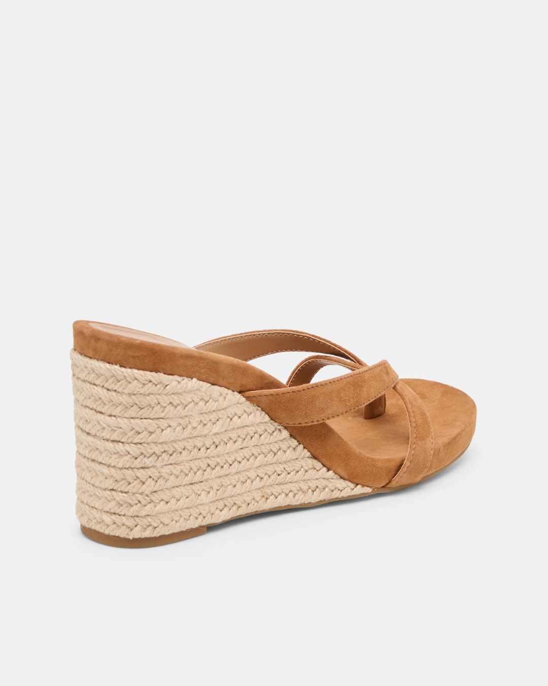 Brown suede espadrille wedge from Dolce Vita Helan for relaxed warm-weather wear.