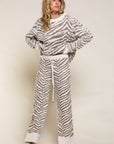 Zebra Lounge Sweater - The Flaunt