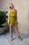 Sassy Mini Pleats Dress Olive - The Flaunt