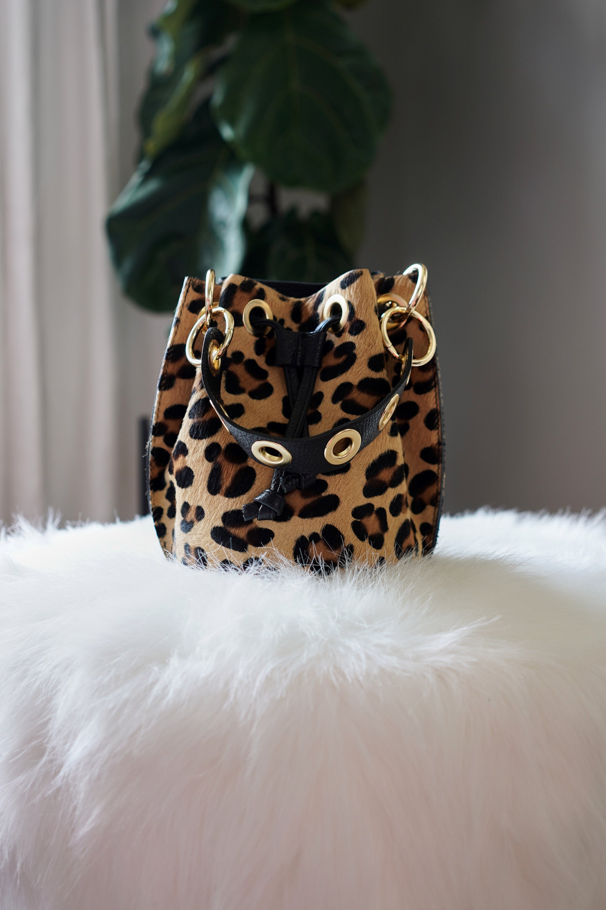 Fritz Bucket Bag Leopard - The Flaunt