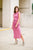 French Terry Wrap Dress Rose - The Flaunt