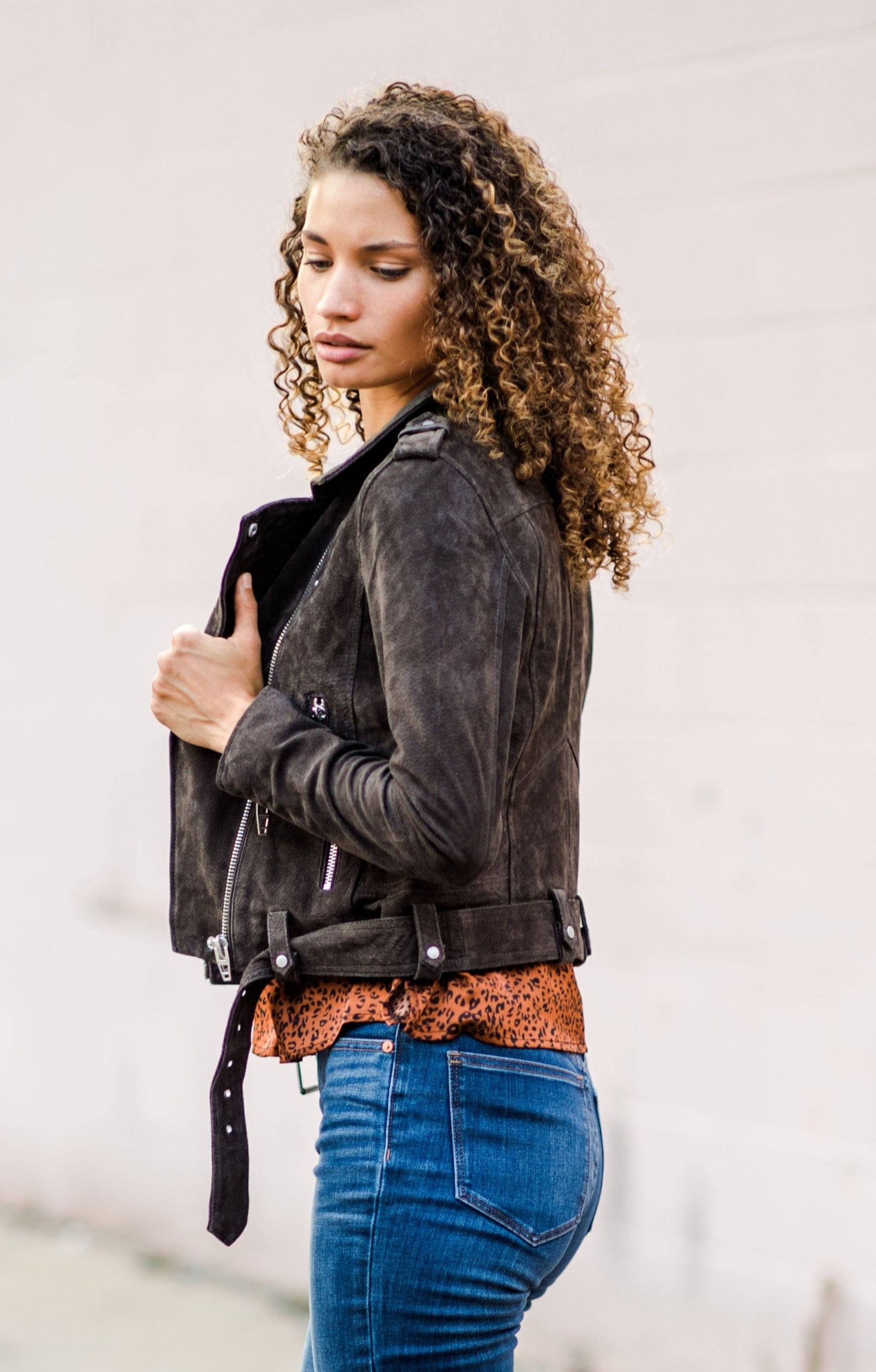 Shadow Grey Moto Jacket - The Flaunt