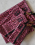 Makeup Junkie Bags Patent Leopard Pink - The Flaunt