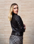 Sofia Distressed Leather Jacket - The Flaunt