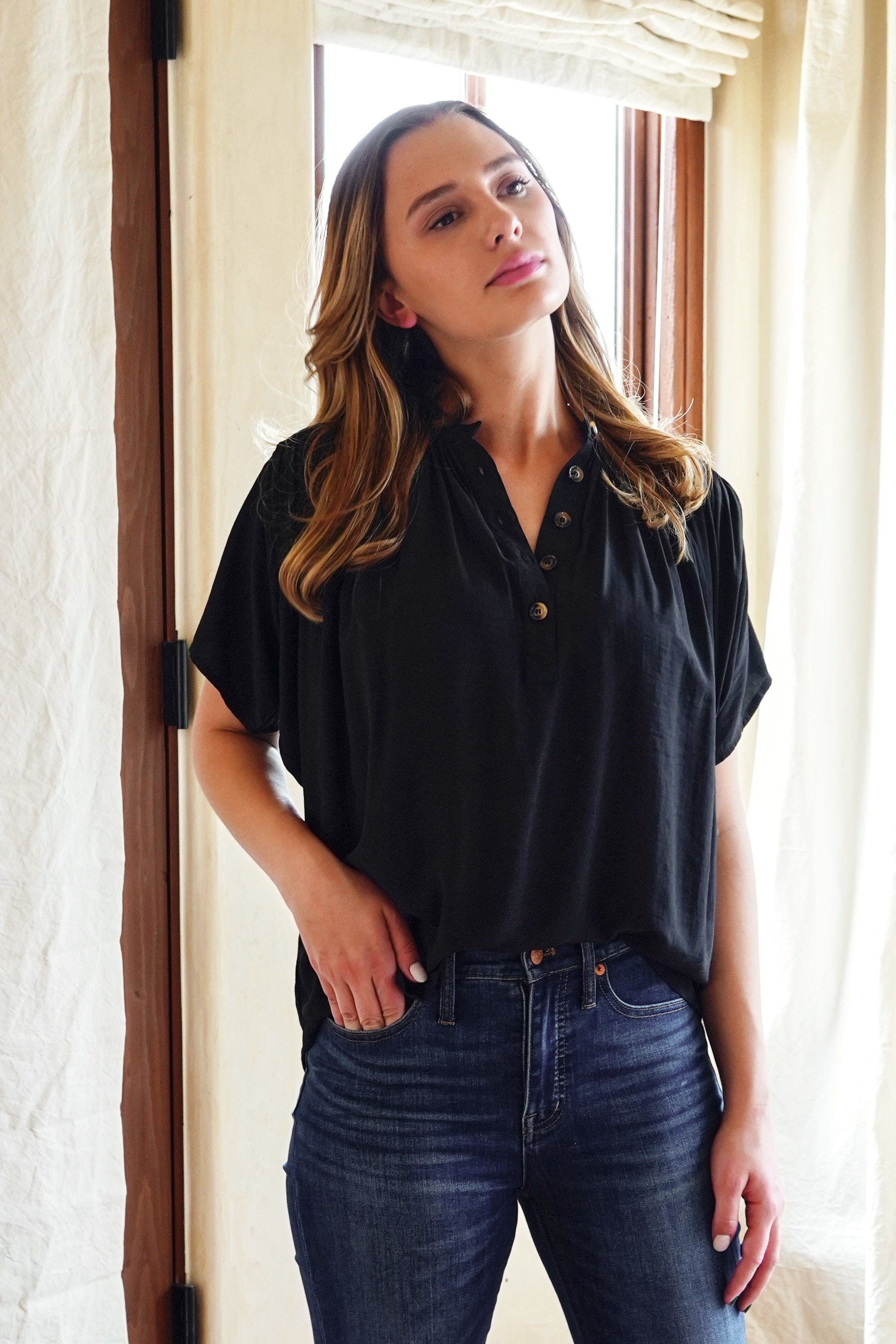 Songwriter Button Down Blouse - The Flaunt