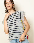 Striped Hamilton Knit Top - The Flaunt