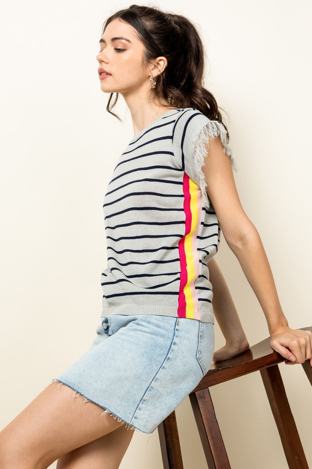 Striped Hamilton Knit Top - The Flaunt