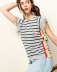 Striped Hamilton Knit Top - The Flaunt